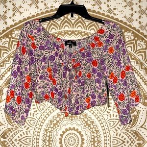 NWT “LULU’S” GORGEOUS LADIES FLORAL OFF THE SHOULDER SUPER SOFT TOP, SIZE MEDIUM